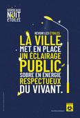 Affiche : La Ville met en place un éclairage public sobre en énergie et respectueux du vivant