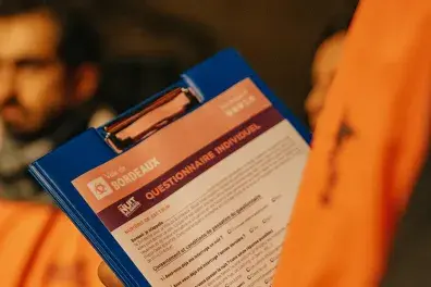 Photo du questionnaire de la Nuit de la soldarité 