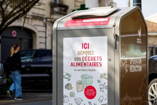 Borne à déchets alimentaires