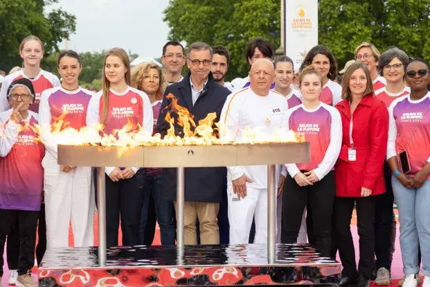 Flamme olympique Carrousel - 23 mai 2024