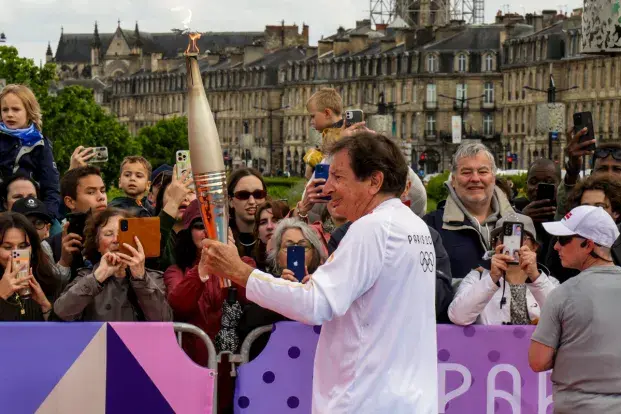 Flamme olympique Carrousel - 23 mai 2024
