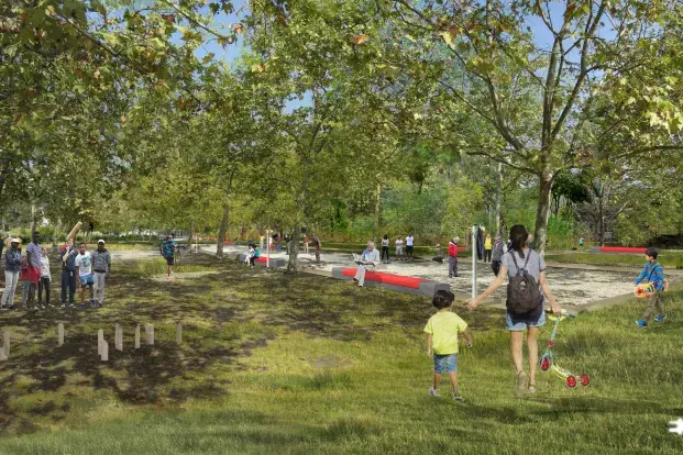 Visuel de la prochaine bande sportive du parc du Grand Parc