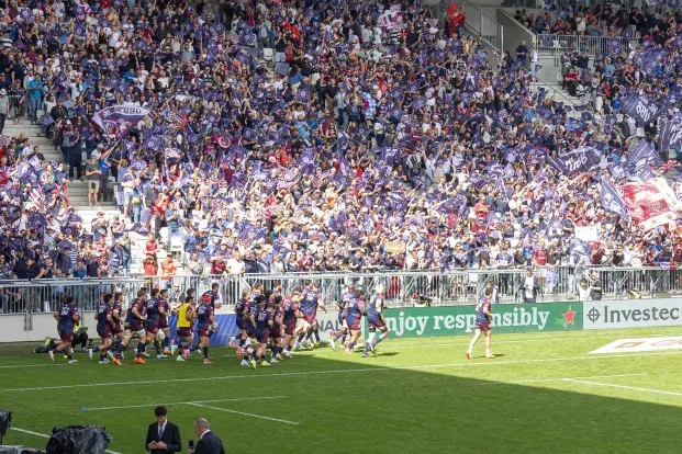 Photo : Après le bonheur de la demi-finale victorieuse contre Toulouse (35-19), le public bordelais a fait monter la pression avant la finale. © TS - Ville de Bordeaux