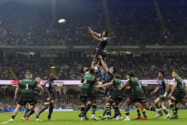 Match de l'UBB, une touche en finale de Champions Cup.