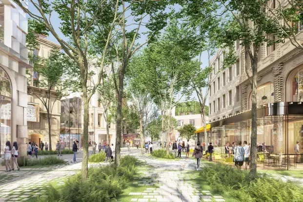 Le futur cours Saint-Jean, nouvelle voie qui va traverser le projet Canopia.