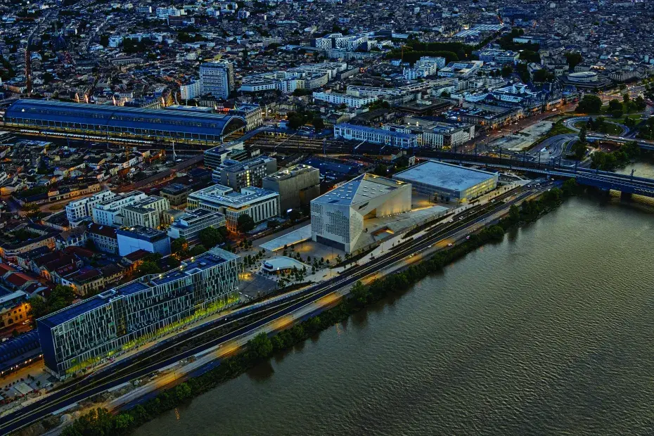 Photo : Visuel de préfiguration du futur quartier Euratlantique. © Atelier Caumes
