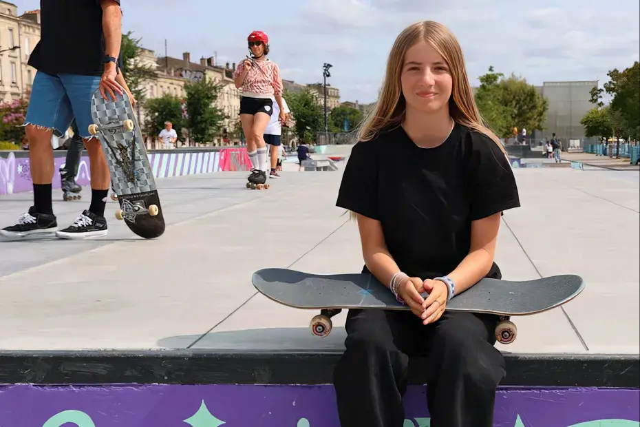 La skateuse Lucie Schoonheere