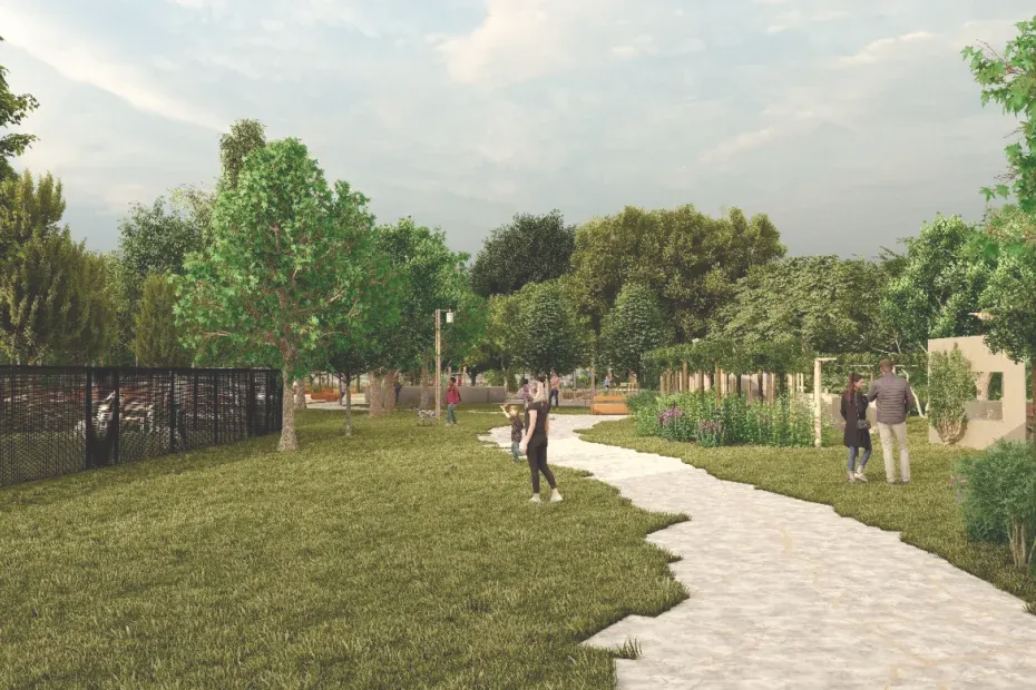 Image de synthèse du futur jardin de ta sœur