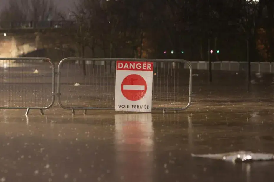 photo des quais inondés