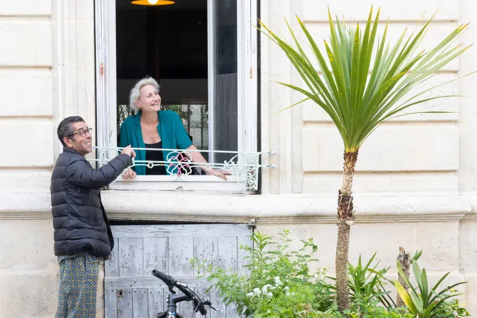 Deux habitants de la rue Guillaume Leblanc