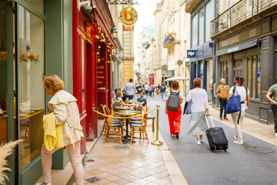 Une des rues commerçantes de Bordeaux