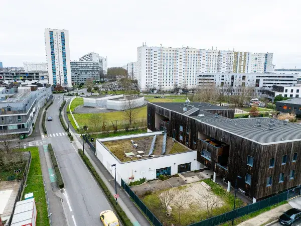 Vue aérienne du quartier du Grand-Parc
