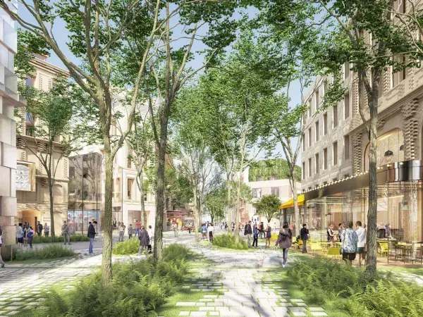 Le futur cours Saint-Jean, nouvelle voie qui va traverser le projet Canopia.