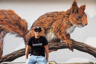 Portrait du street artiste A-MO