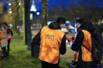 Photo : 400 bénévoles et 200 agents publics sont mobilisés de 20h à minuit pour aller à la rencontre des sans-abris dans tout Bordeaux. © T. Sanson / Ville de Bordeaux