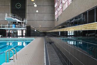 Photo de l'intérieur de la piscine judaique Jean Boiteux