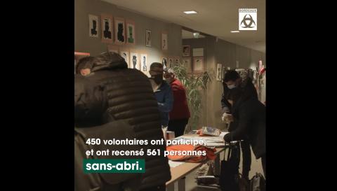 Un plan fixe de la vidéo de la nuit de la solidarité 2022