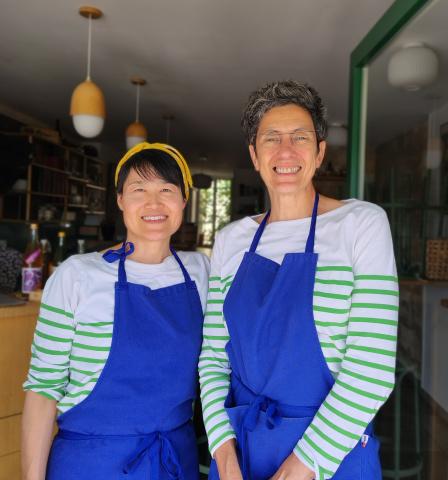 Portrait de Ayako Elad et Marie Munoz, gérantes du restaurant japonais Maison Musubi
