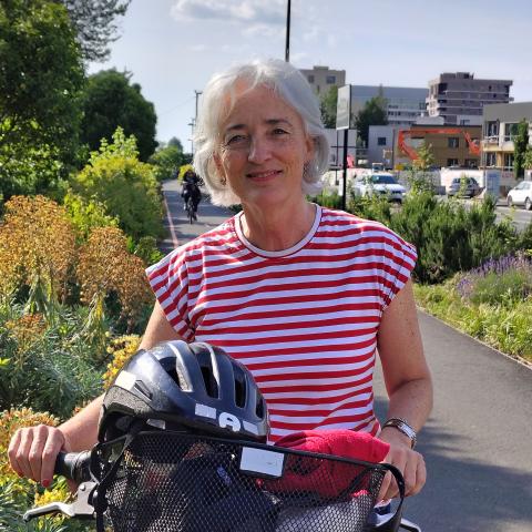 Aline Rey, résidente du quartier