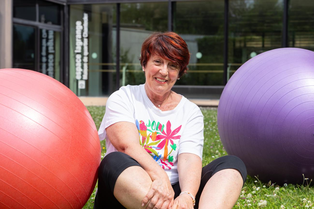 Marie-Odile Badie était hockeyeuse à haut niveau. Elle suit désormais les séances de sport santé d'Atout Coeur, à Chantecler.