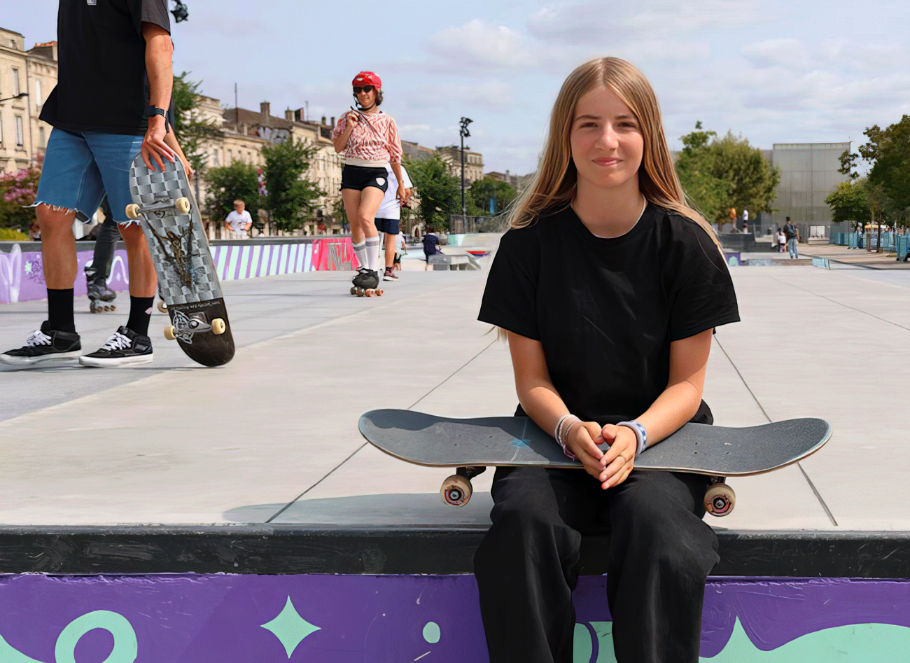 La skateuse Lucie Schoonheere