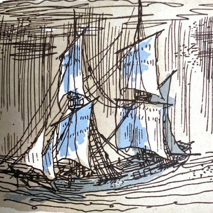 Photo :  © Vingt années de la vie d'un négrier, illustrations de Luc-Marie Bayle, Editions de la Nouvelle France (1946)